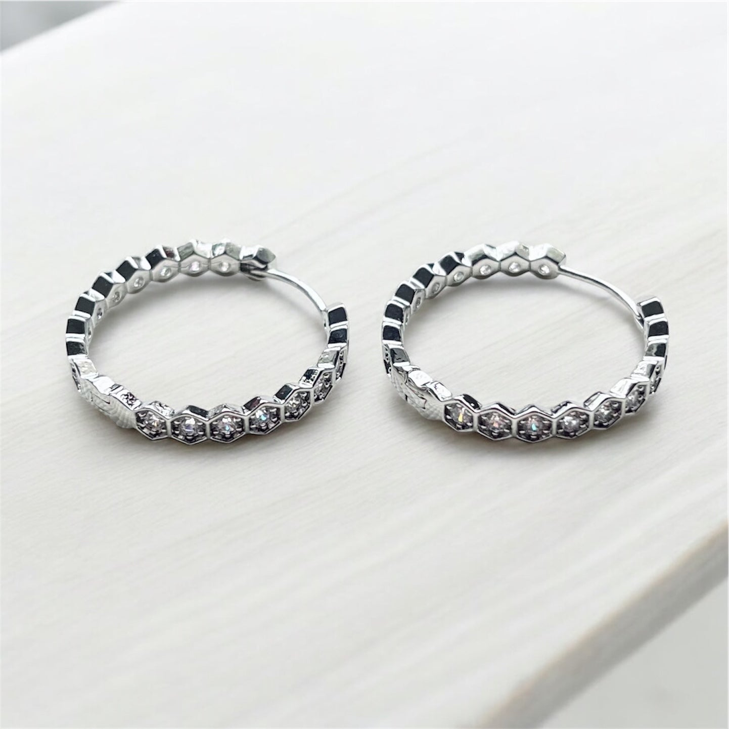 Hexagon 20mm Hoops