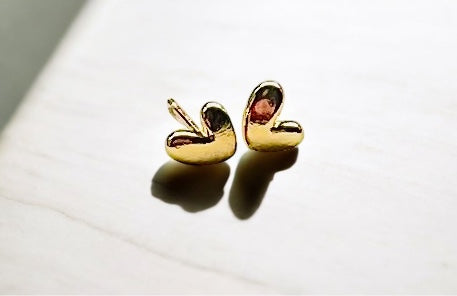 Dainty Heart Studs