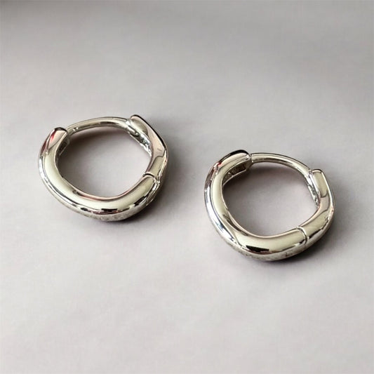 Twist Hoops (Silver)